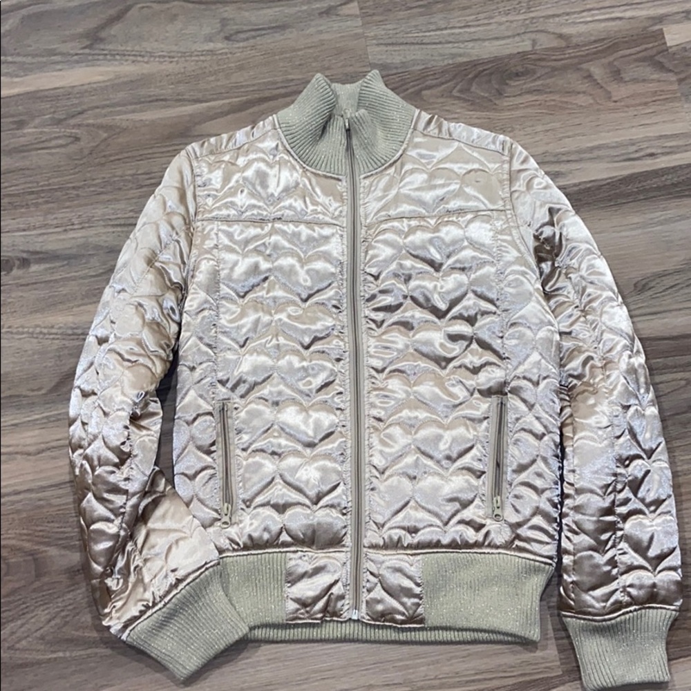 Max Rave Never Worn Heart Puffer Jacket - Gem